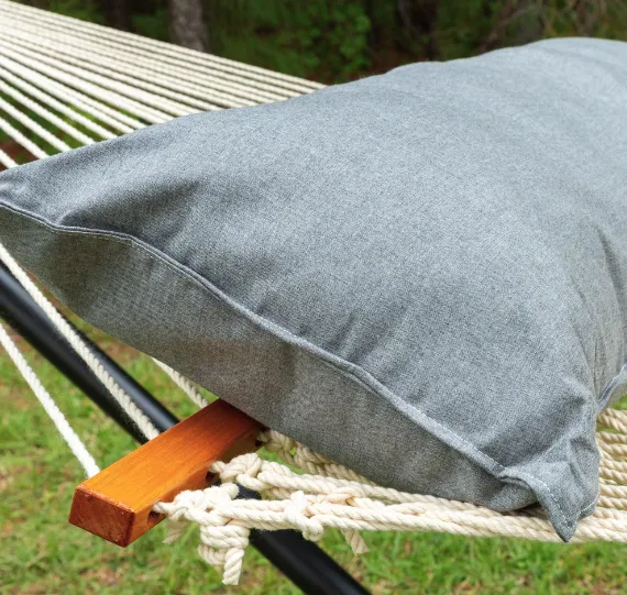 52" Long Hammock Pillow - Sunbrella® Cast Slate