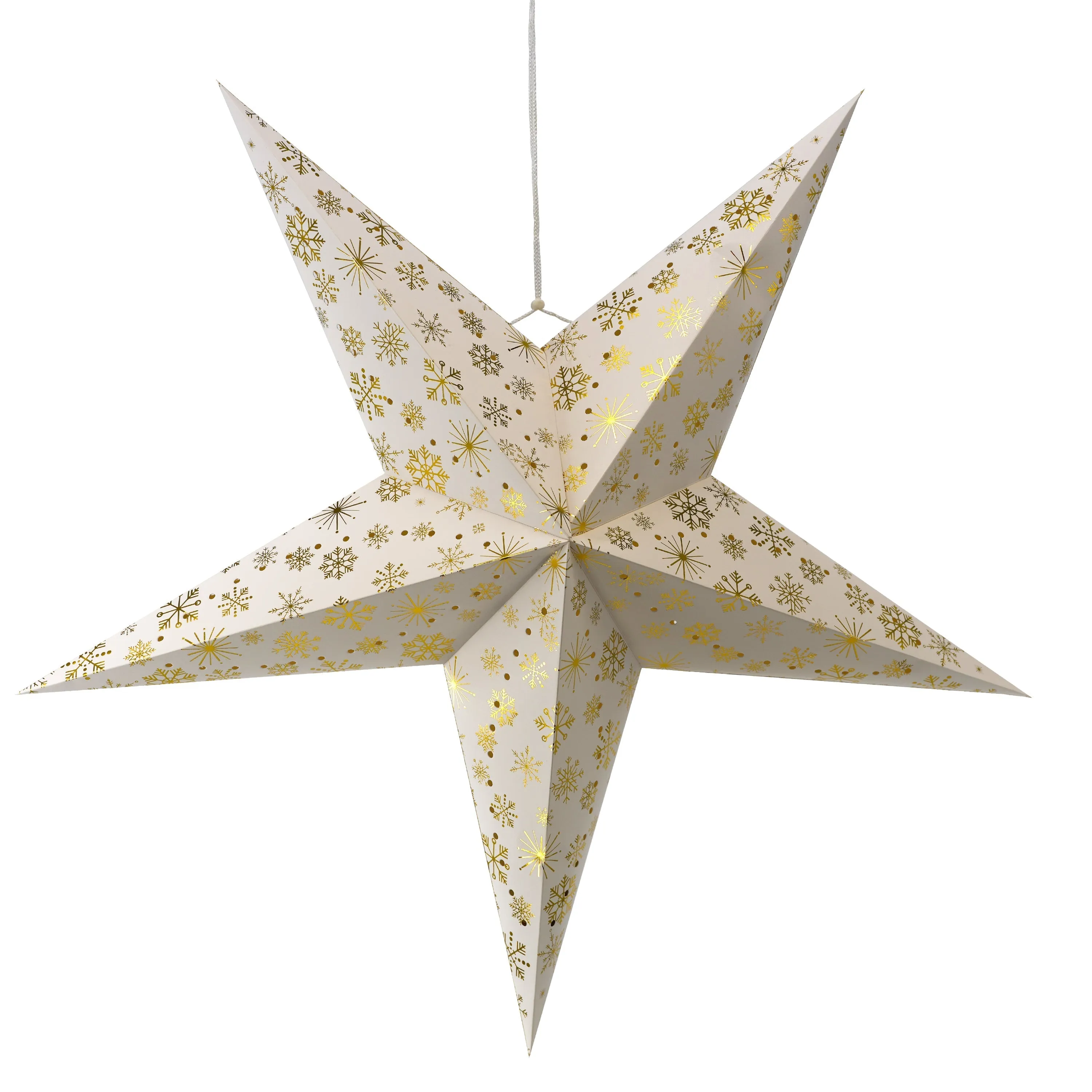 75 cm LED Hanging Paper Star Lantern