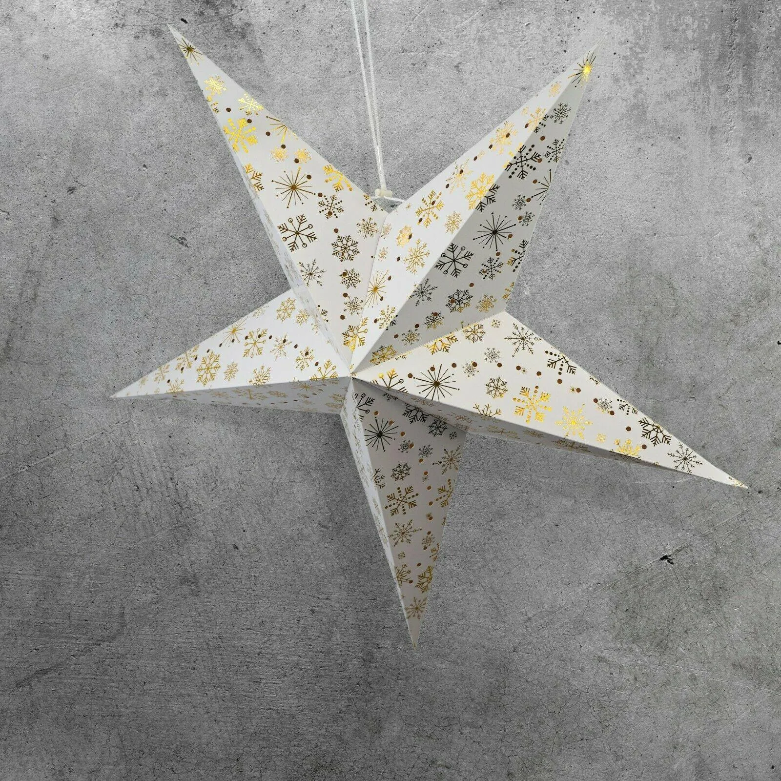 75 cm LED Hanging Paper Star Lantern