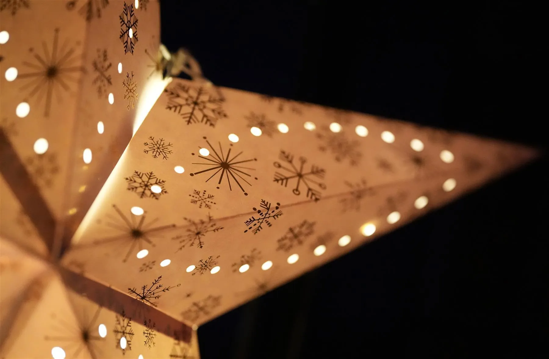 75 cm LED Hanging Paper Star Lantern