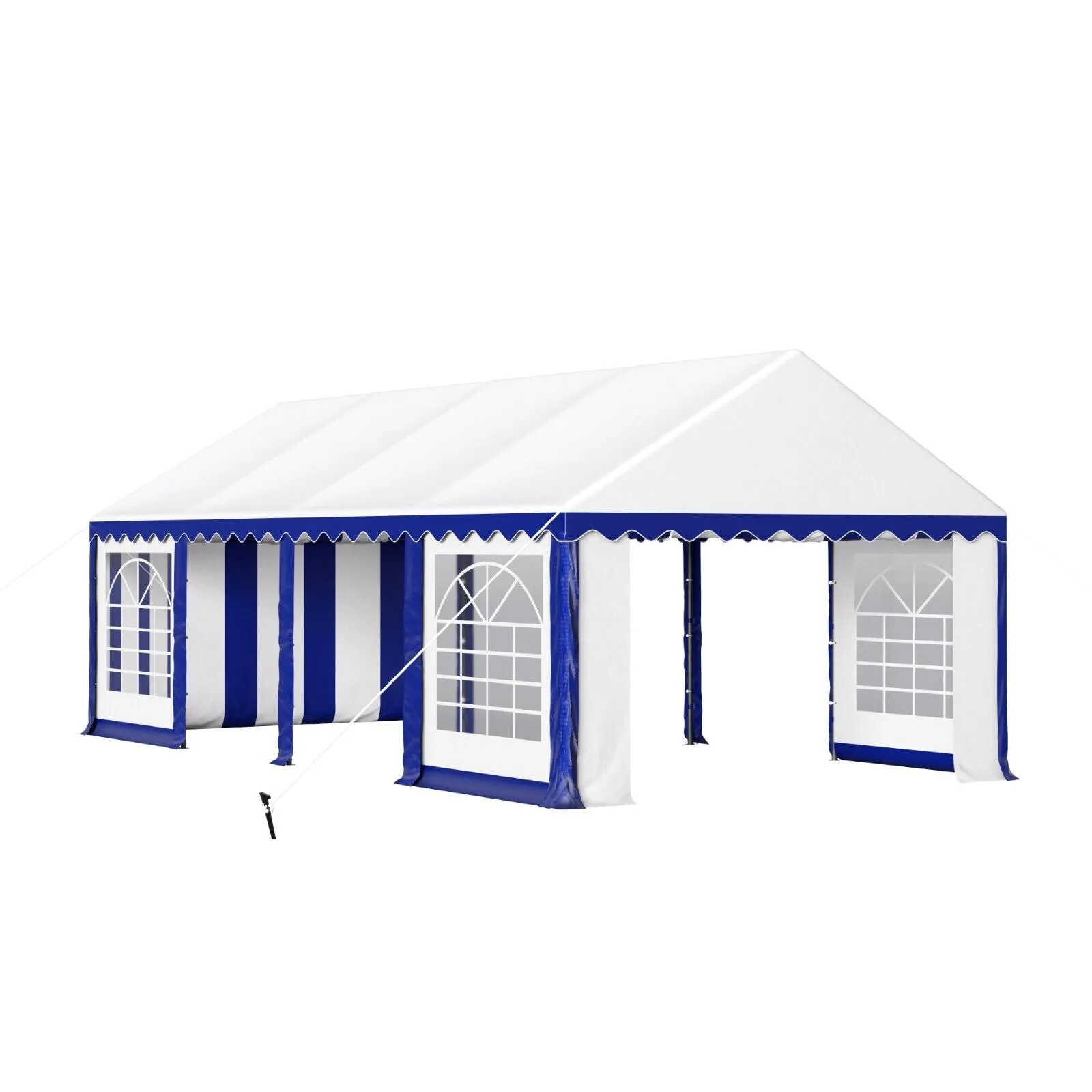 American Phoenix 16'x26' Party Tent- Blue   white