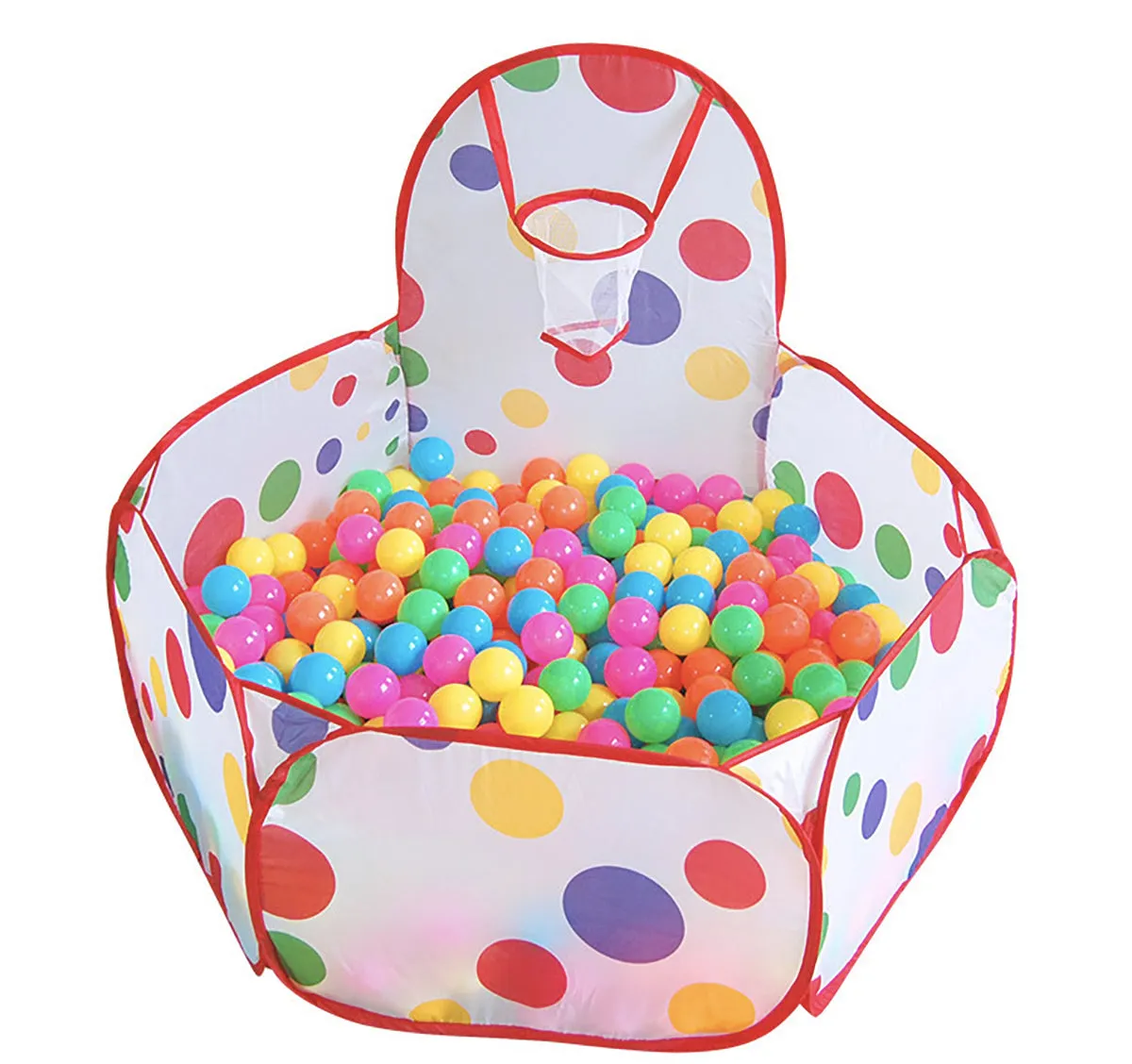 Ball Pit with Basketball Hoop, 1-6 Years Child Toddler Ball Ocean Pool Tent for Boys and Girls Healthy Pop Up Star Play Tent (1.5 Meter)