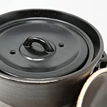 Banko Ware Donabe Rice Pot 4-Go Double Lid