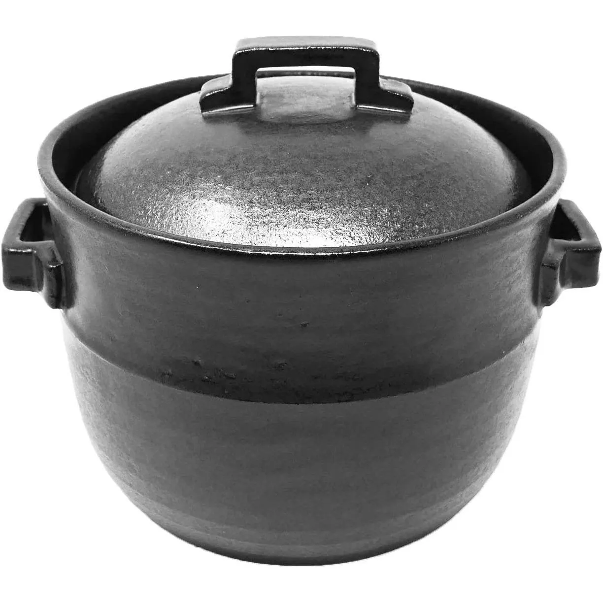 Banko Ware Donabe Rice Pot 4-Go Double Lid