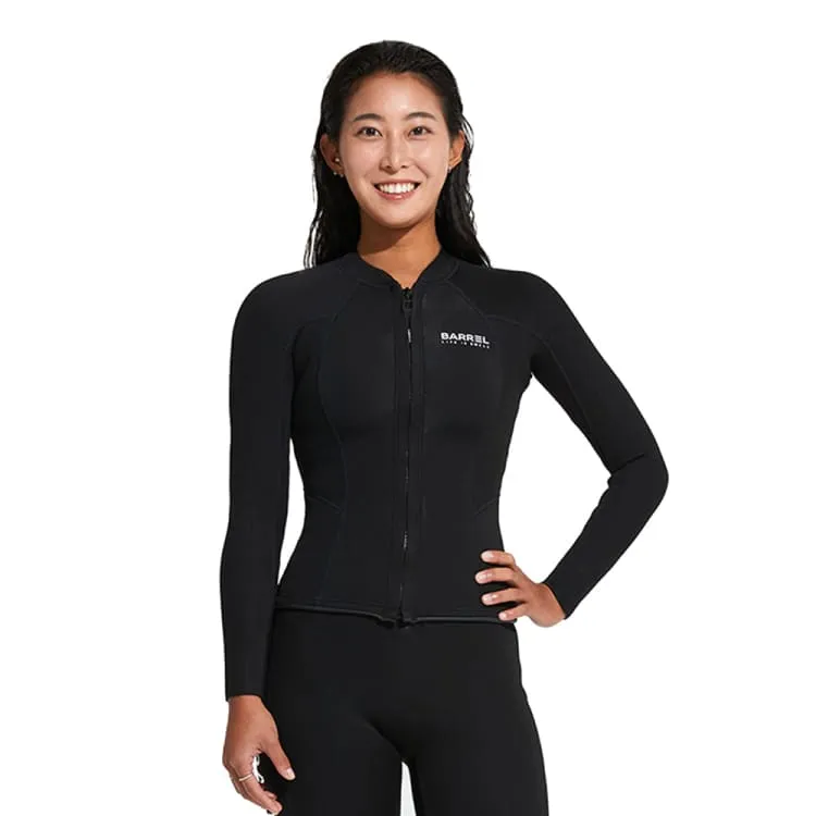 Barrel Women Active 2mm Neoprene Jacket-BLACK