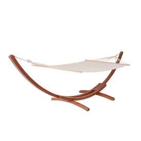 Bentwood Breeze Luxury Hammock With Wood Frame - Champagne