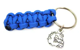 Bulldog Mascot 550 Military Spec Paracord Key Chain