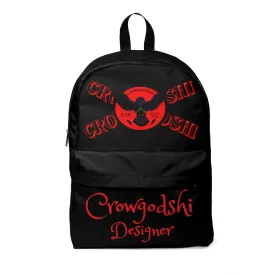 Crowgodshi Designer-X Backpack, RED LOGO