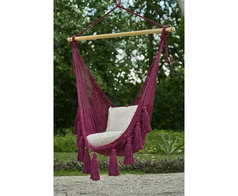 Deluxe Extra Large Hammock Swing Chair Maroon