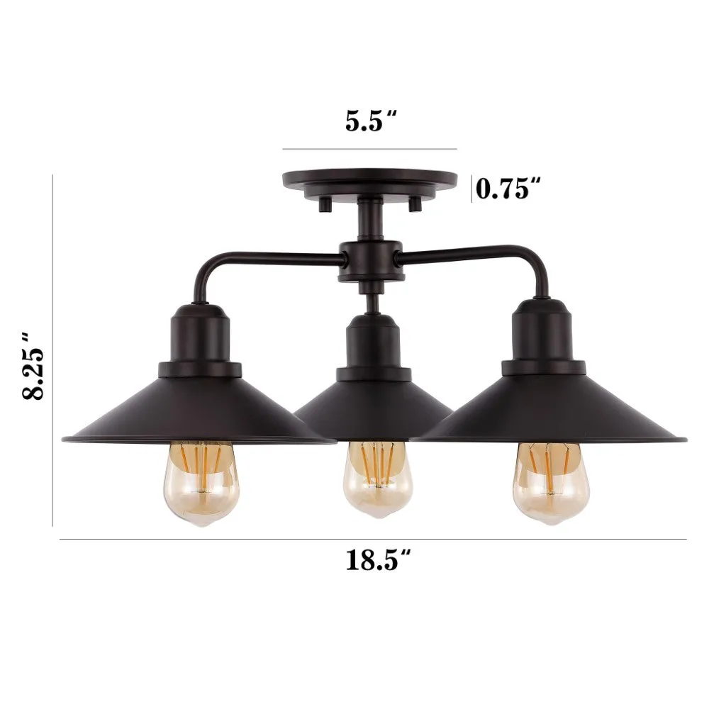 Gilbert 18.5" Iron Industrial LED Pendant