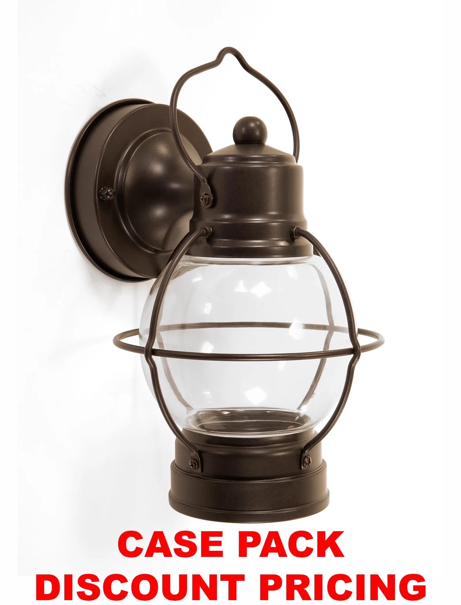 Integrated LED Farmhouse Lantern, 900 Lumens, 3KWet Location, Bronze Finish with Clear Glass Lens