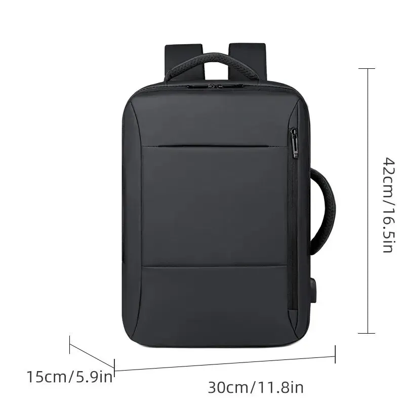 Men Large Capacity Backpack USB Charging Male Laptop Bagpack Waterproof Business Travel Back Pack Luggage Bag Mochila