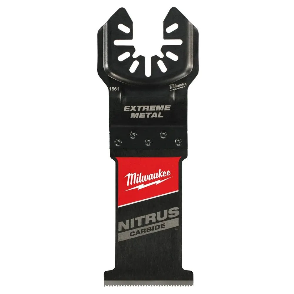 Milwaukee 49-25-1561 NITRUS CARBIDE Extreme Metal Universal Fit OPEN-LOK Multi-Tool Blade 1Pk