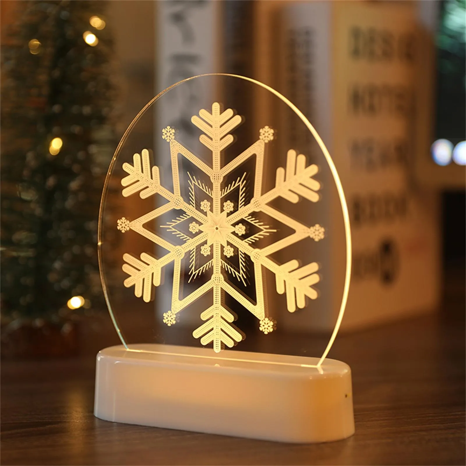 [MLH] LED Night Light 3D Night Light Room Decoration Lights Christmas Gifts