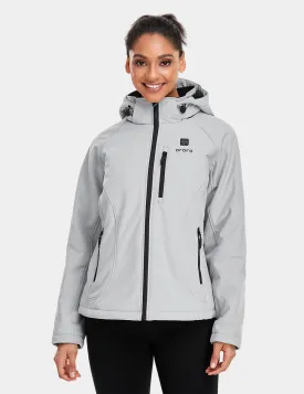 (Open-box) Women's Heated Jacket (4 Heating Zones) - Sharkskin Grey / Black