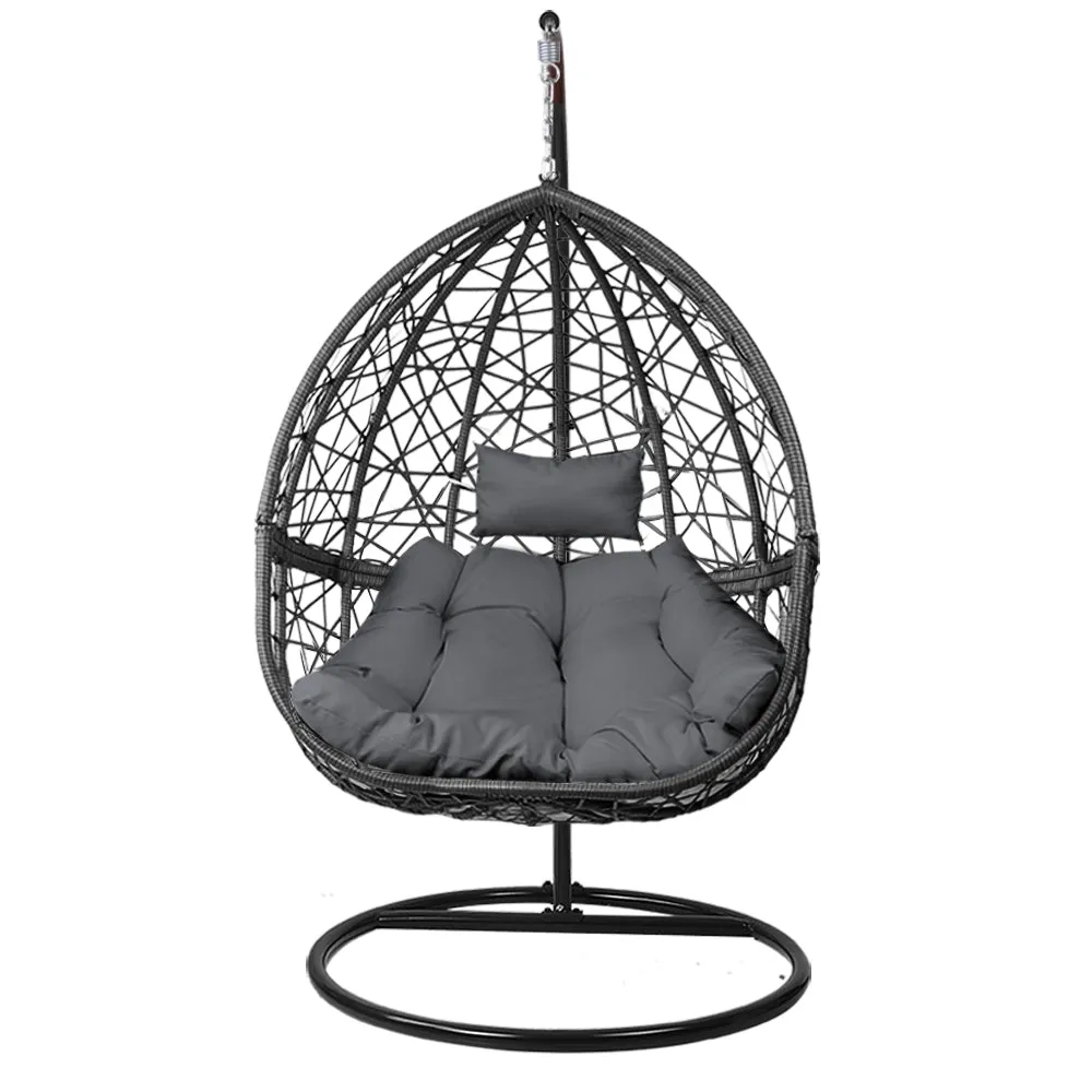 Outdoor Hanging Swing Chair Black