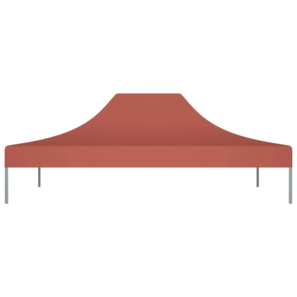 Party Tent Roof 4.5x3 m Terracotta 270 g/m²