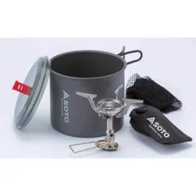 SOTO Amicus Stove with Igniter and 1L New River Pot, OD-1NVE-NR