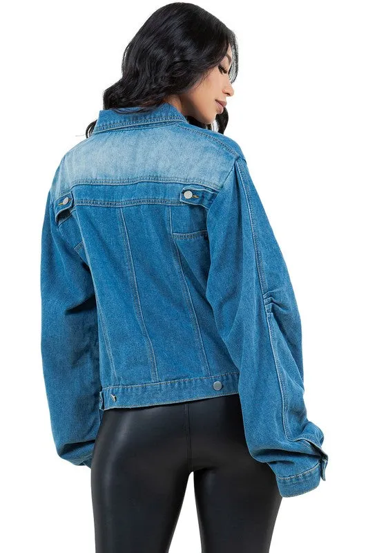 TEEK - DARING DIMENSIONAL DENIM JACKET