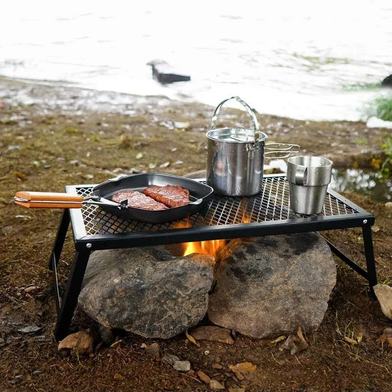 Ultra-light Outdoor Portable Folding Grill Net Table