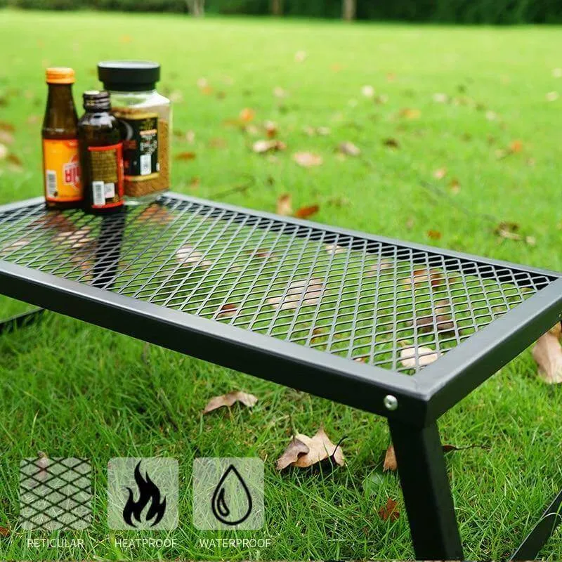 Ultra-light Outdoor Portable Folding Grill Net Table