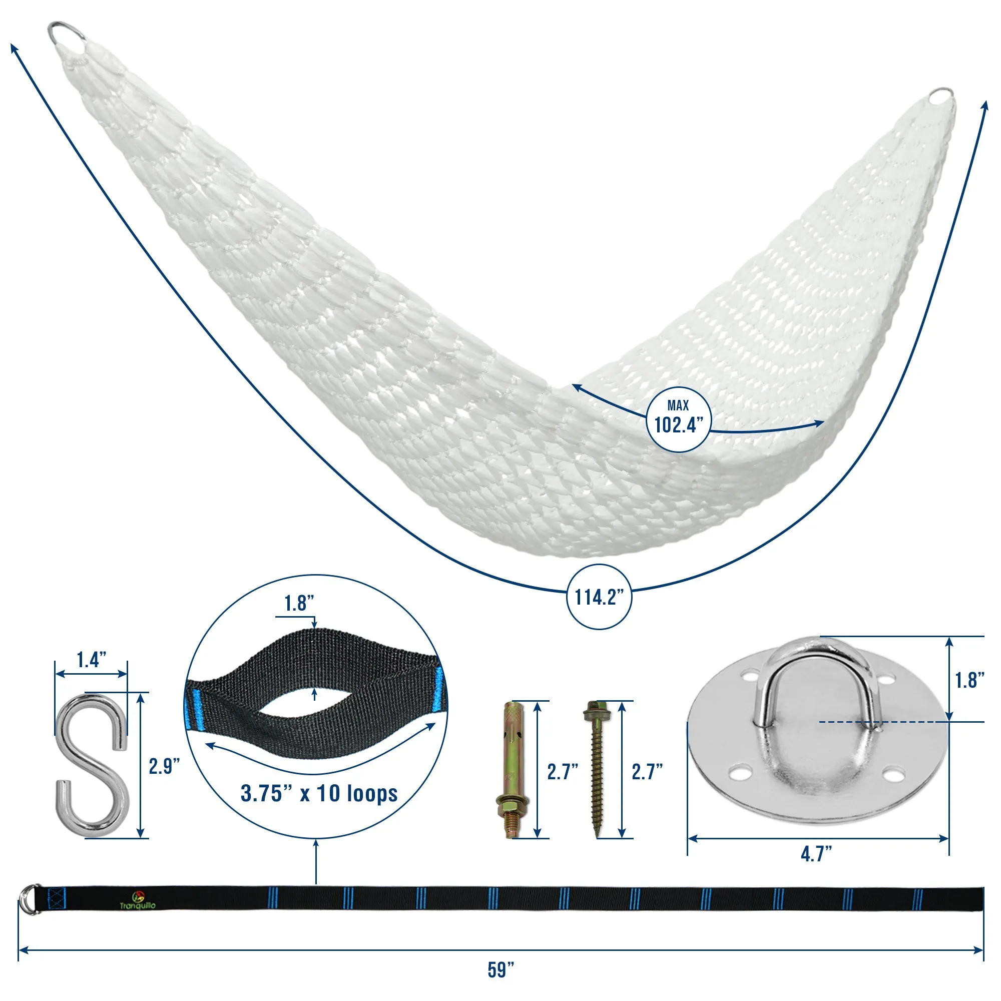 Universal Woven Portable Hammock Nest