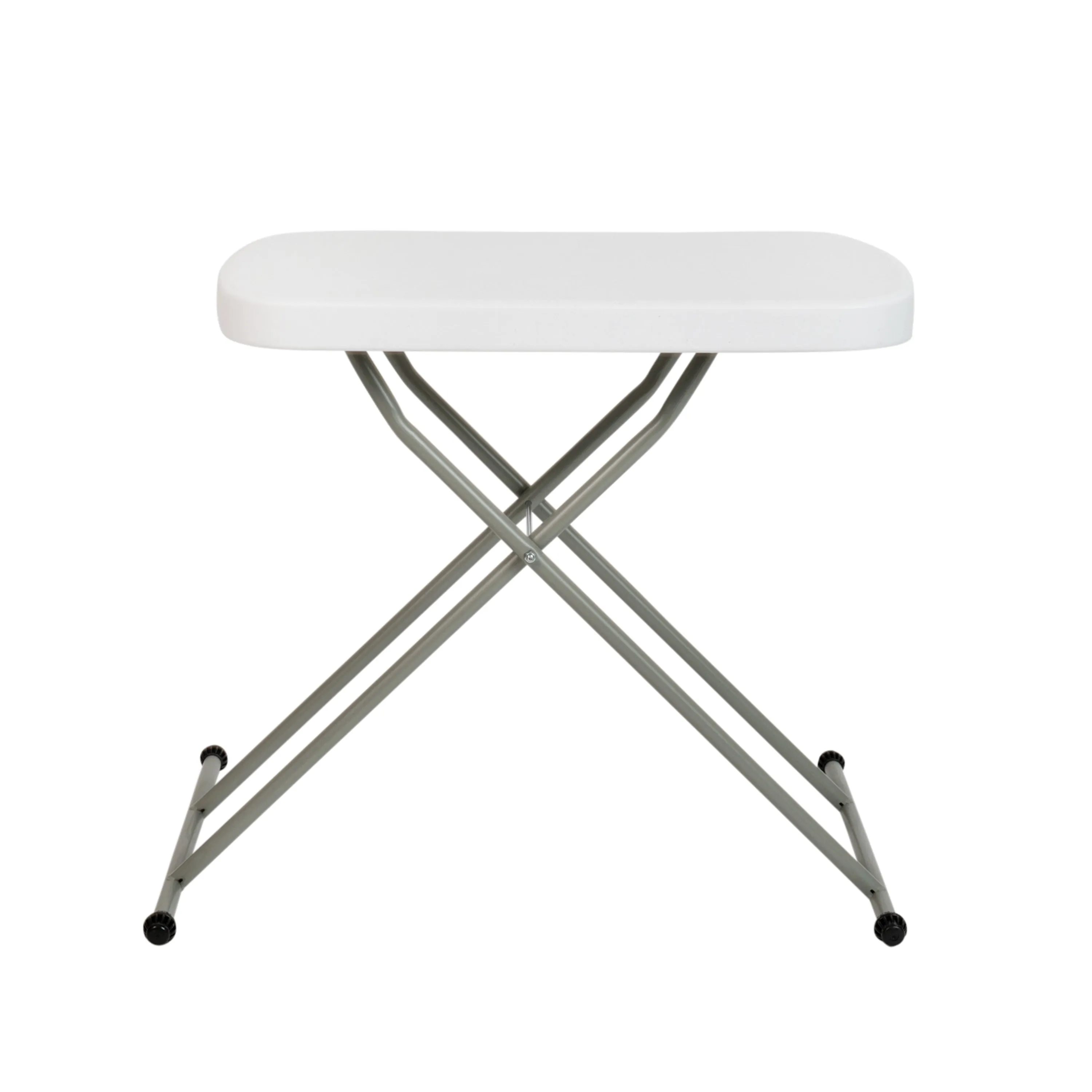 White Folding Adjustable Table DAD-YCZ-66X-GW-GG