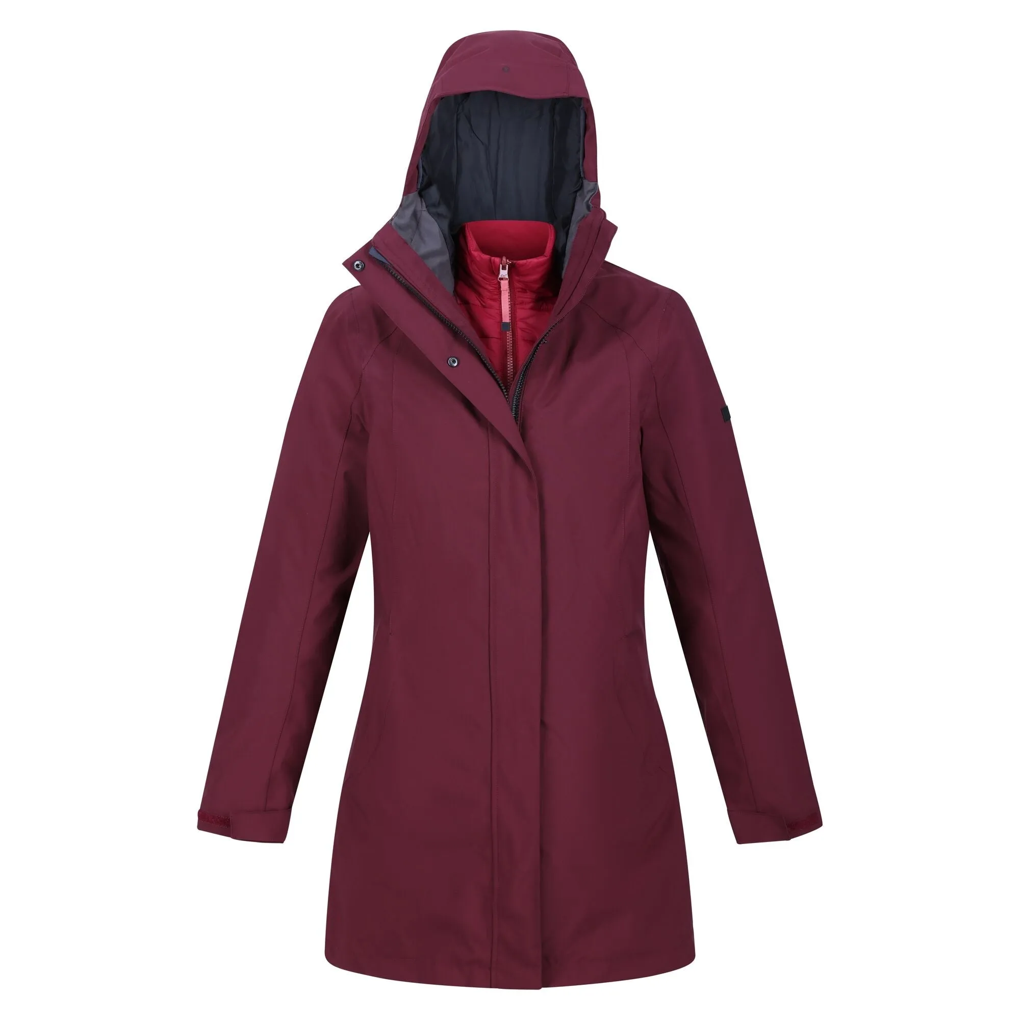 Women's Denbury IV 2 in 1 Waterproof Jacket | Burgundy Rumba Red