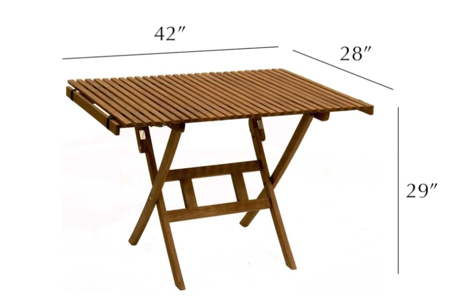 Wood Roll Top Table | 42" x 28"